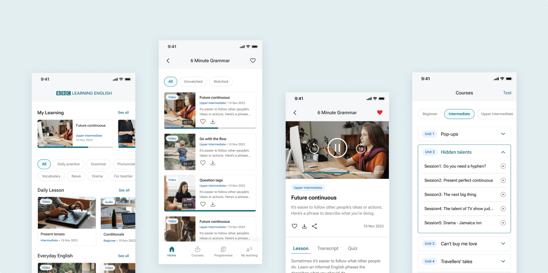 Redesigning English learning App